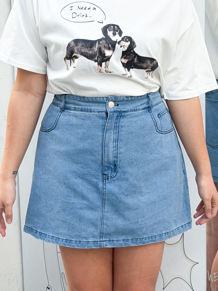 Mochi Denim Skorts