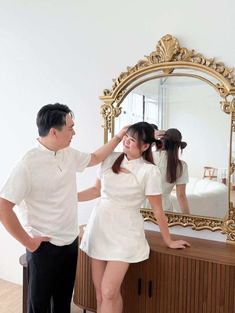 *PRE-LAUNCH EXCLUSIVE* Moon-White Tang Zhuang Top