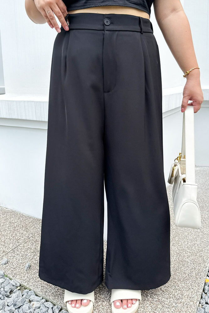 Mika Flowy Long Pants (Black)